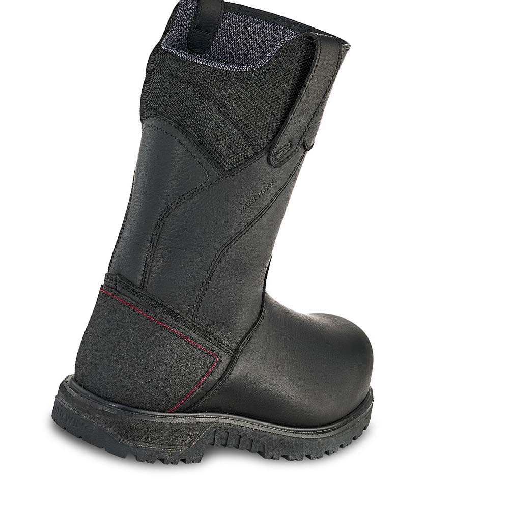 Red Wing Brnr XP 11-inch Waterproof, Insulated, CSA Safety Toe Pull On Men's Boots Black | ZA 232GSO